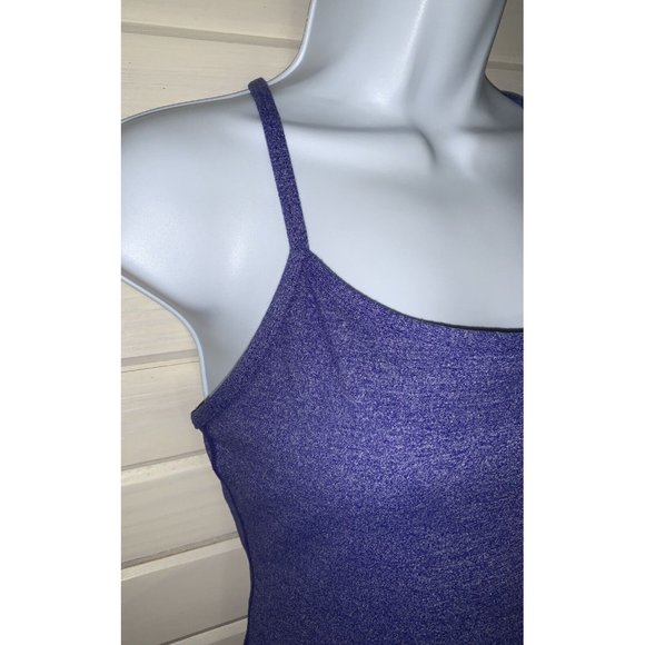 Lululemon Sz 6 Power Y Tank Top Racerback Active Wear Blue Heather Pigment EUC - Picture 3 of 8